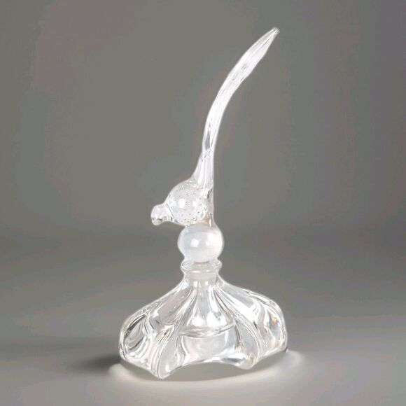 GUNDERSON-PAIRPOINT Other - 1940s Gundersen-Pairpoint Crystal Glass Perfume Bottle MCM With Pheasant Stopper